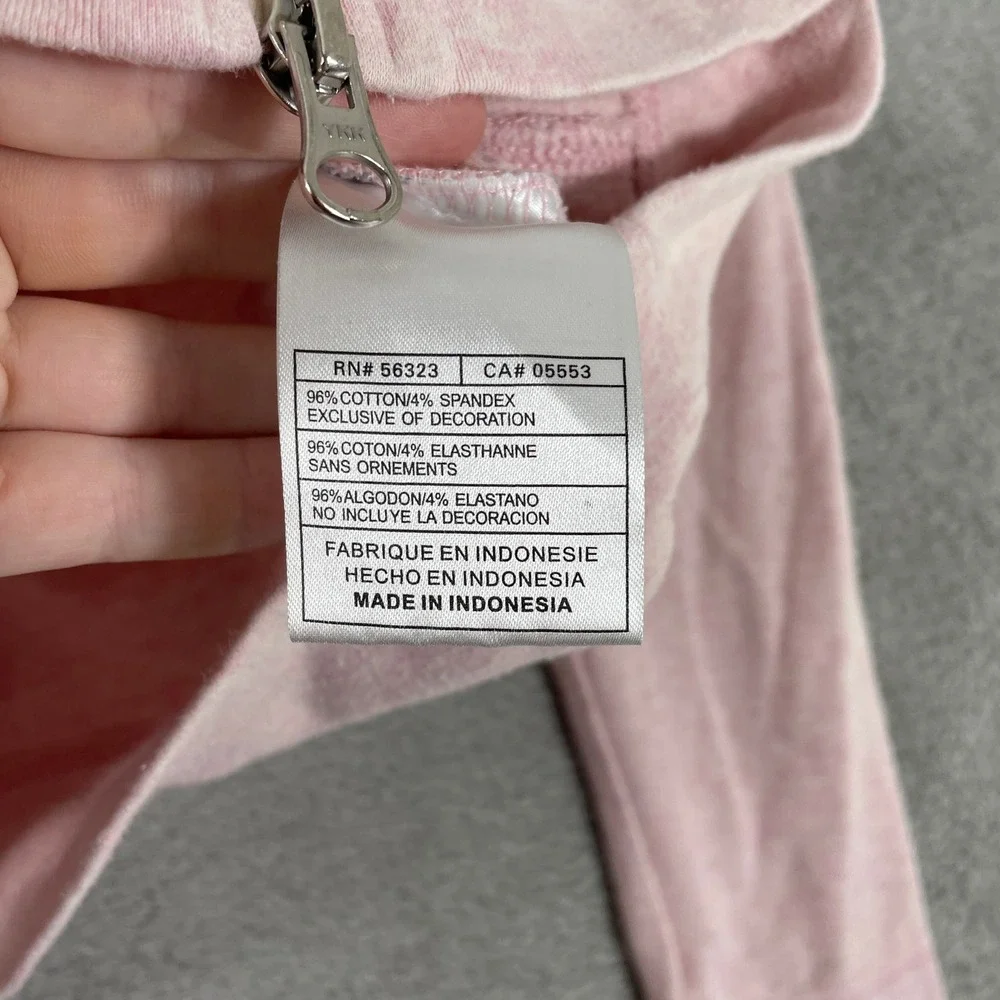 Nike Full Zip Hoodie Womens Small Pink Y2K Embroidered Swoosh Athleisure Hooded